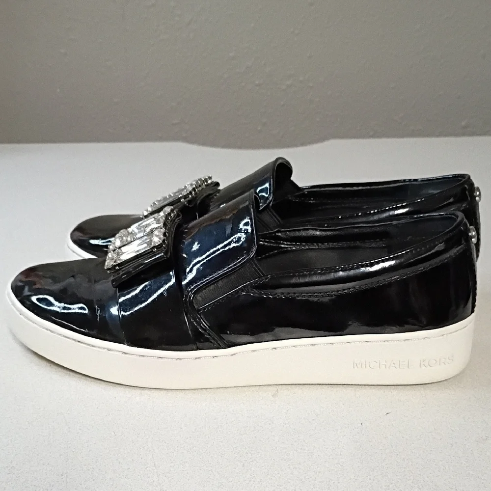Michael Kors Kids Black Patent Dress Shoes - Picture 5 of 8